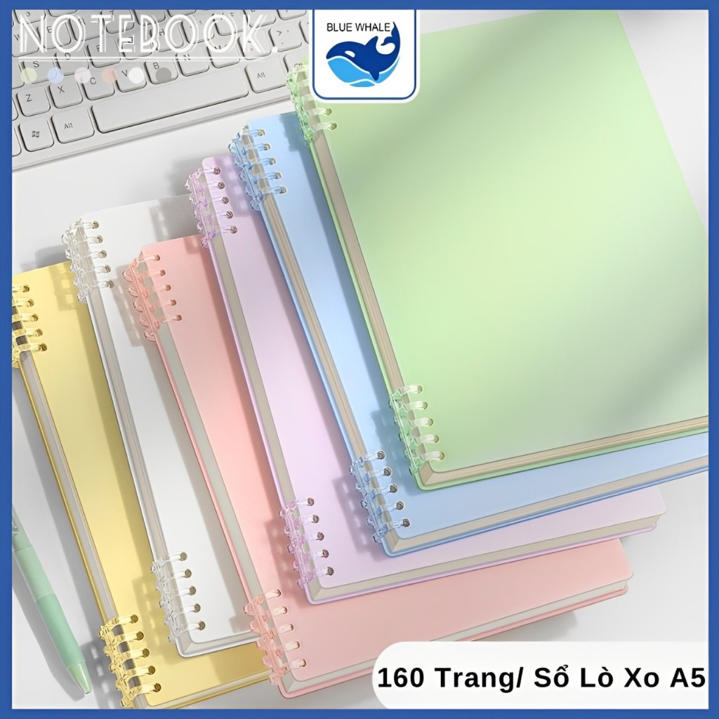 Số Notebook Ghi Chép Tiện Lợi Xinh Xắn 160 Trang/ Sổ Lò Xo A5 Dễ Thương ...