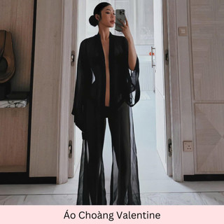 Áo choàng Valentine vải tơ siêu nhẹ VSecret