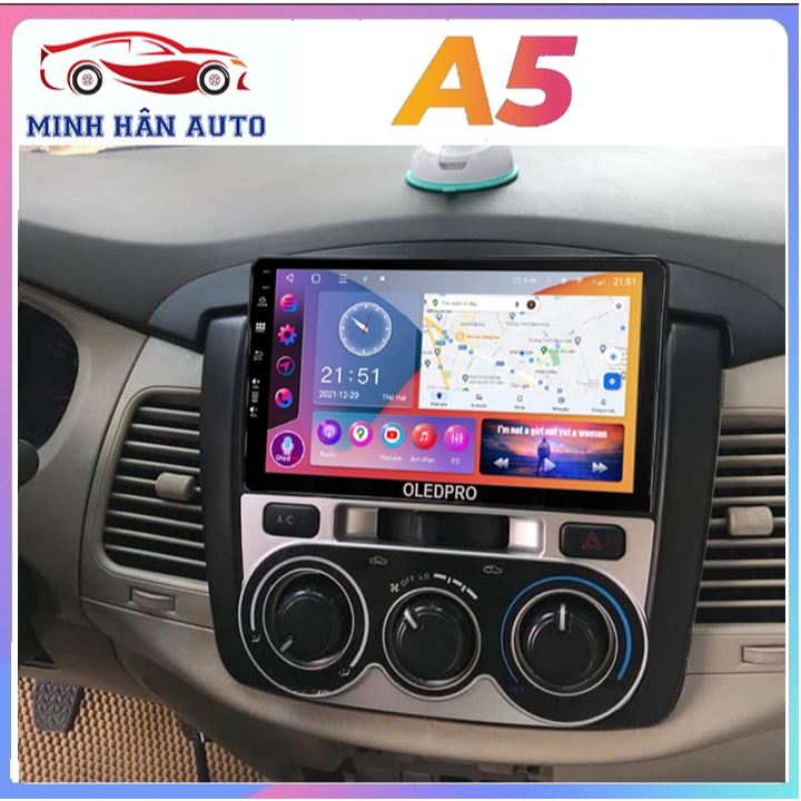 Bộ màn hình OLEDPRO A5 lắp sim 4G cho xe TOYOTA INNOVA 2014, RAM 2G ...