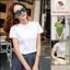 Áo thun cao cấp nữ mùa hè, cổ tròn, trễ vai, nửa tay, co giãn, ôm vừa vặn ( datthustore - MS68 )