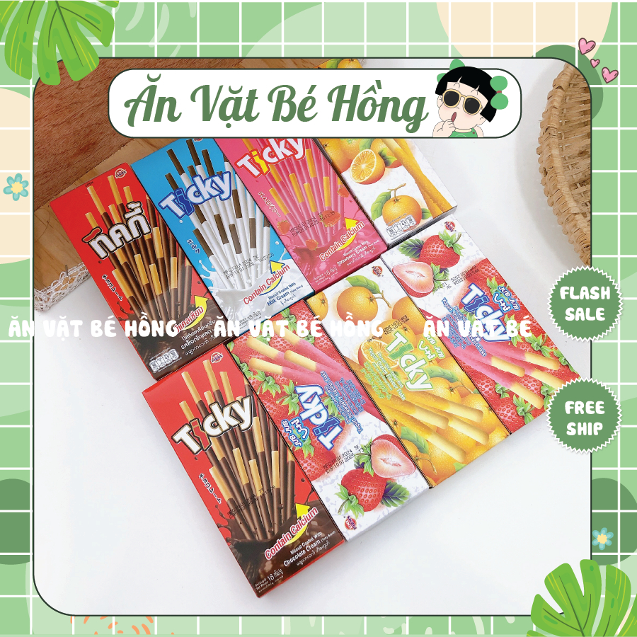 Bánh Que Ticky Socola Sữa Thái Lan (hộp 20G/ 6que), Bánh Que Thái Lan ...