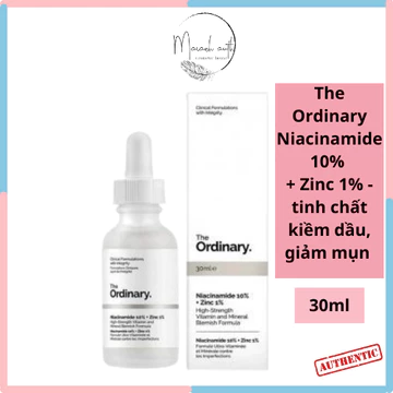The Ordinary Niacinamide 10% + Zinc 1% - Serum The Ordinary tinh chất kiềm dầu, giảm mụn 30ml