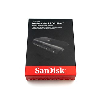 Đầu đọc thẻ nhớ OTG typeC SanDisk SDDR-A631-GNGNN ImageMate Pro hỗ trợ microSD / SD / CF - tốc độ 312MB/s (Đen)