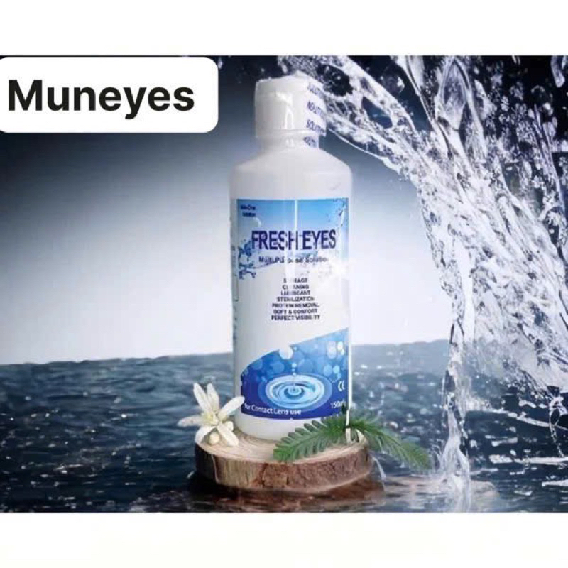Nước Ngâm Lens kính áp tròng Fresh Xanh 150ml Muneyes