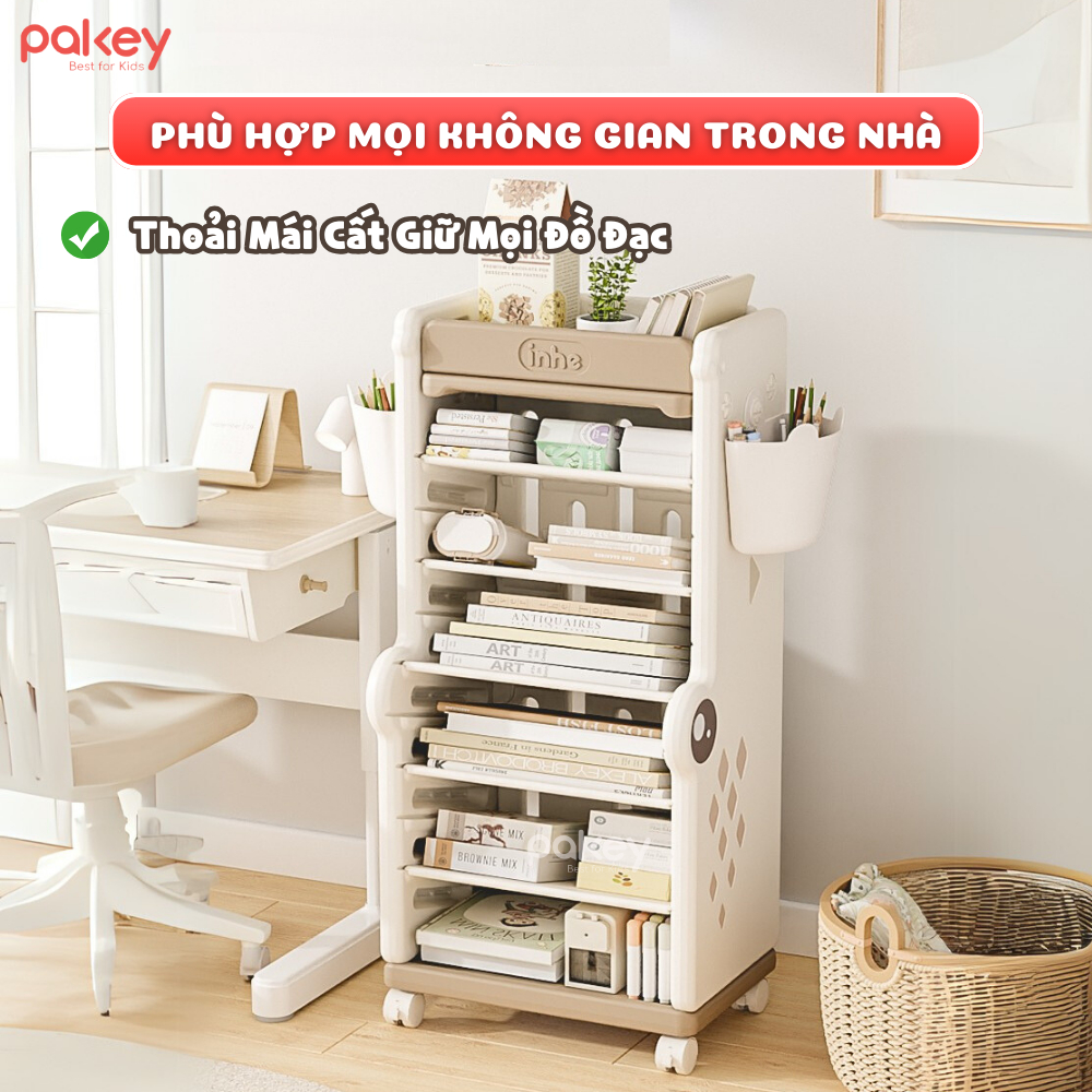 [MỚI] Kệ Giá Sách Đa Năng 6 Tầng Cao Cấp Cho Bé, Kệ Đựng Đồ Dày Dặn Chắc Chắn Màu Sắc Pastel Thiết Kế Hiện Đại - GS05