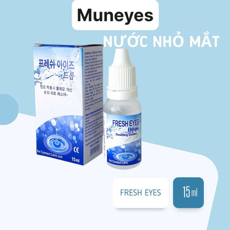 Nước nhỏ mắt Fresh eye Xanh 15ml Muneyes