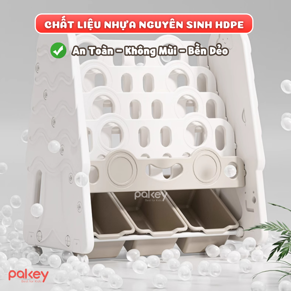 [NEW] Giá Sách Kèm Hộc Đựng Đồ Chơi Tiện Lợi Cho Bé, Kệ Đựng Đồ Chơi Hình Cây Thông Dày Dặn Chắc Chắn Cao Cấp - GS04