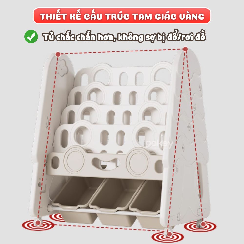 [NEW] Giá Sách Kèm Hộc Đựng Đồ Chơi Tiện Lợi Cho Bé, Kệ Đựng Đồ Chơi Hình Cây Thông Dày Dặn Chắc Chắn Cao Cấp - GS04