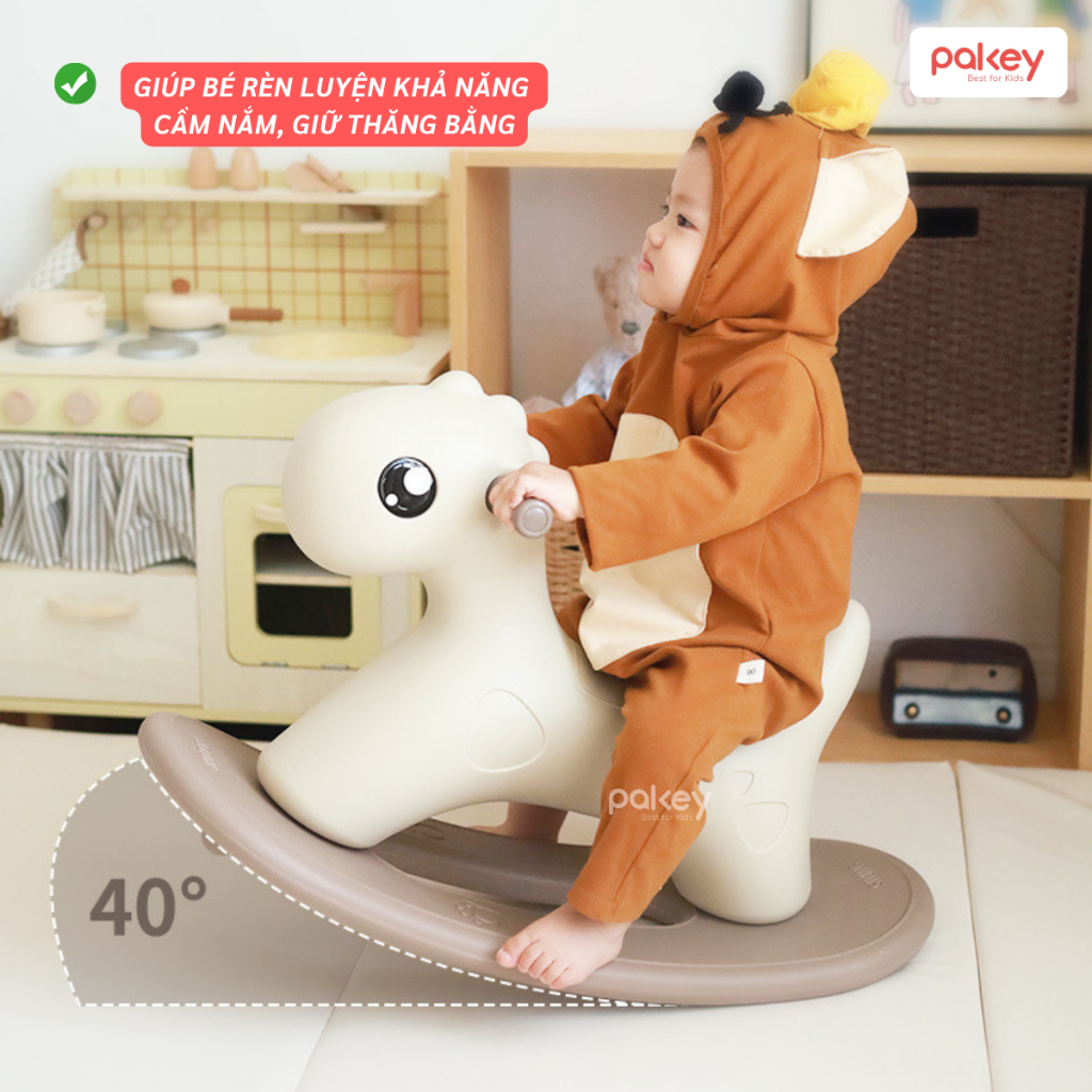 [HỎA TỐC] Ngựa Bập Bênh, Xe Chòi Chân  Cho Bé Sẵn 2 Màu Cho Cả Bé Trai Và Bé Gái, Hàng Chính Hãng Pakey - RH01