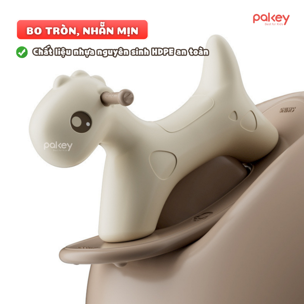 [HỎA TỐC] Ngựa Bập Bênh, Xe Chòi Chân  Cho Bé Sẵn 2 Màu Cho Cả Bé Trai Và Bé Gái, Hàng Chính Hãng Pakey - RH01