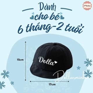 Mũ lưỡi trai thêu tên cho bé từ 6 tháng đến 2 tuổi cute, đáng yêu phong cách riêng Dollar Minho