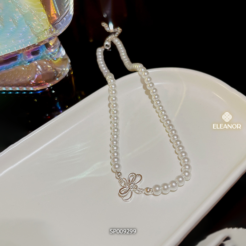 Dây chuyền nữ Eleanor Accessories ngọc trai nhân tạo phụ kiện trang sức vòng cổ 9299