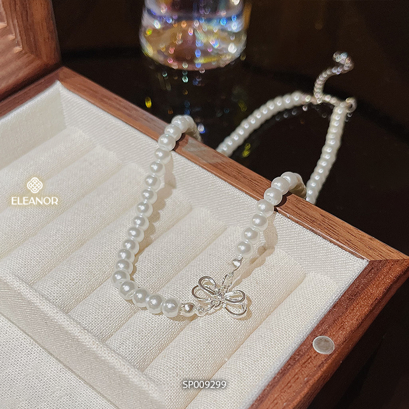 Dây chuyền nữ Eleanor Accessories ngọc trai nhân tạo phụ kiện trang sức vòng cổ 9299