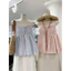BOTUTO - Áo Kiểu 2 Dây Cột Nơ Dáng Baby Doll Nhún Ngực Freesize Chất Linen Bột Dễ Thương