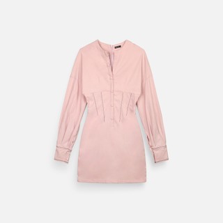 [Deal Độc Quyền] Đầm Ngắn Nữ Long Sleeves Corset Form, Chất Vải Cotton Thun Hàn Thoải Mái, WDN105 SOME HOW STORE