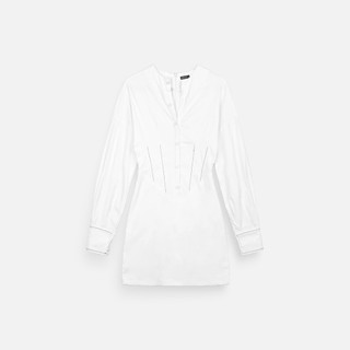 [Deal Độc Quyền] Đầm Ngắn Nữ Long Sleeves Corset Form, Chất Vải Cotton Thun Hàn Thoải Mái, WDN105 SOME HOW STORE