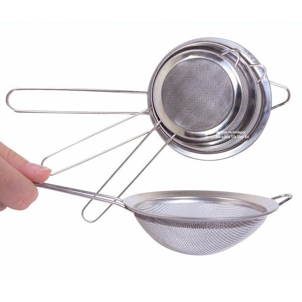Rây lọc bột - Chao lọc thức ăn chất liệu inox bền đẹp