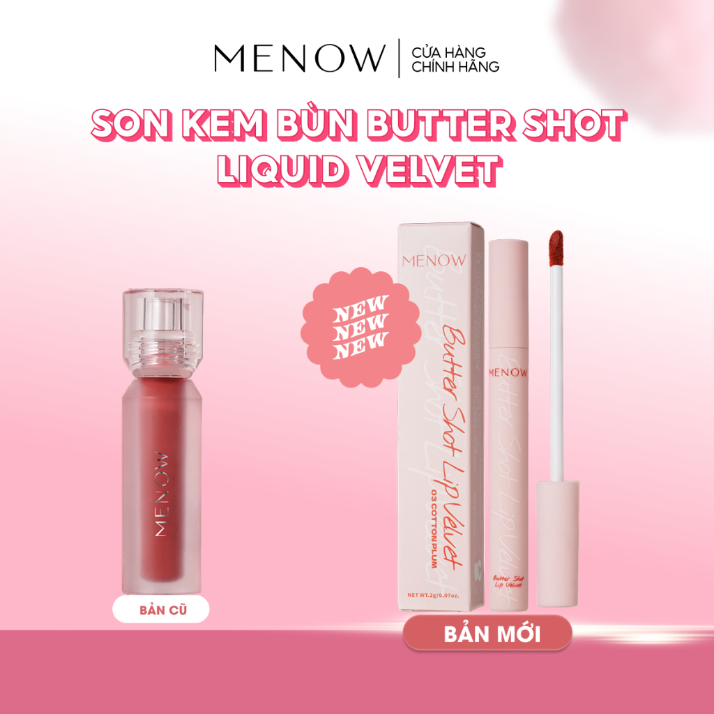 Son kem bùn Butter Shot Liquid Velvet Menow 2gr