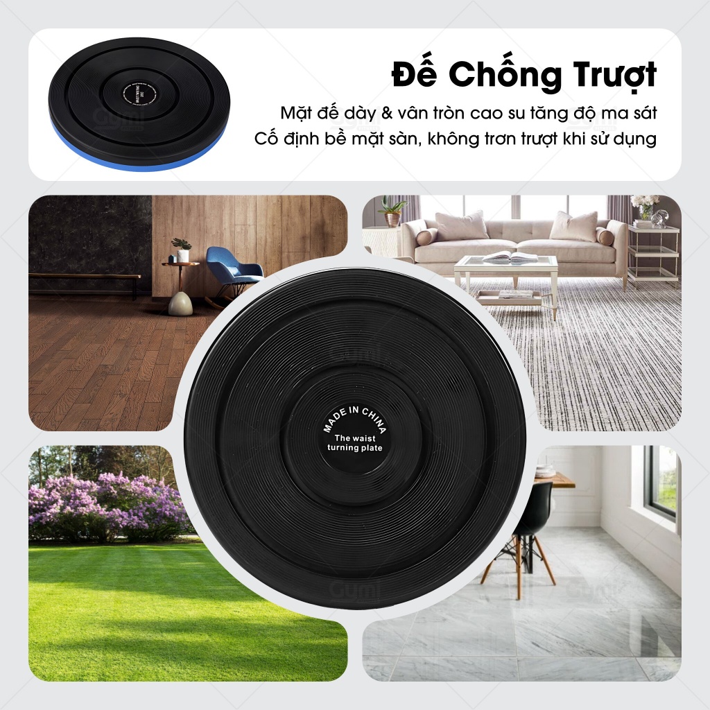 Đĩa Xoay Eo 360 Độ - Đĩa Xoay Thể Thao Đa Năng Massage Chân, Bàn Xoay Tập Cơ Bụng Tại Nhà - XoayEo360