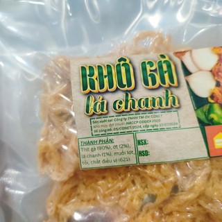 500g KHÔ GÀ LÁ CHANH XÉ SỢI LOẠI 1 ĐẬM VỊ THƠM NGON