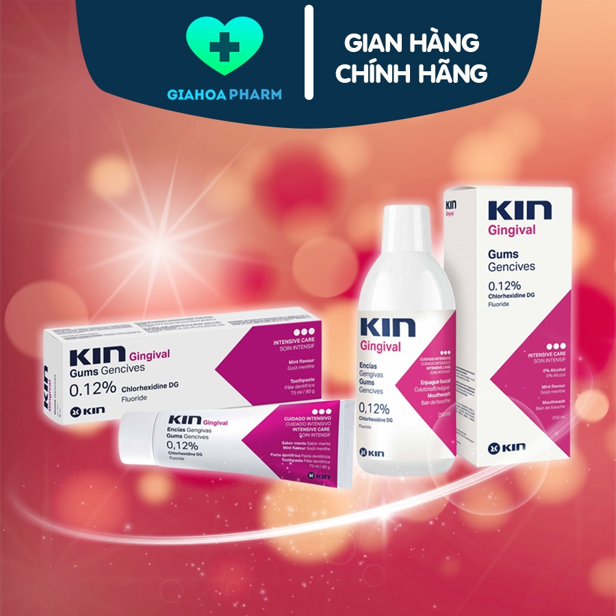 Kem đánh răng & Nước súc miệng Kin Gingival giúp ngừa các bệnh về răng ...