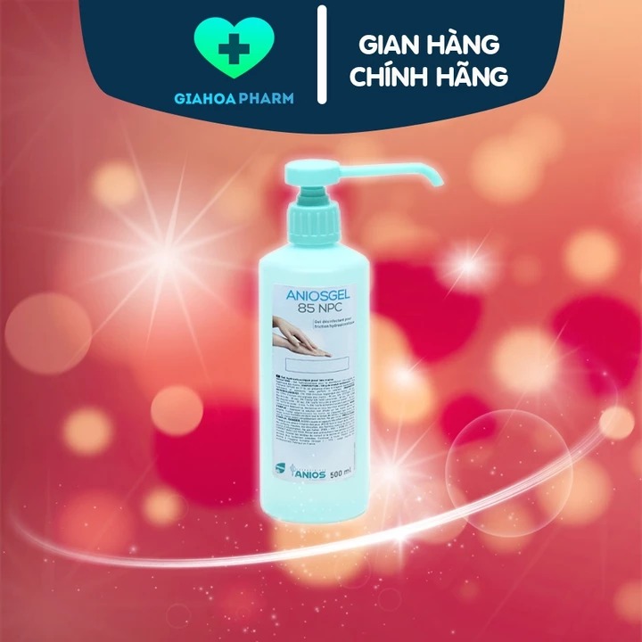 Dung dịch nước rửa tay sát khuẩn Aniosgel 85 NPC 500ml - Rửa tay khô diệt khuẩn nhanh (Pháp) [Anios]
