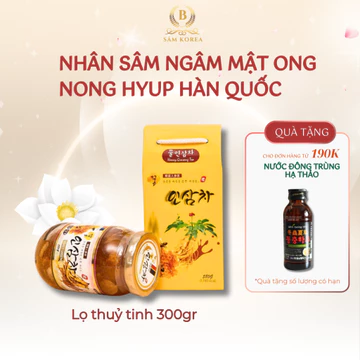 Mật ong ngâm nhân sâm lát SAMSUNG PHARM NONG HYUP Hàn Quốc bồi bổ sức khoẻ toàn diện Hộp 580g