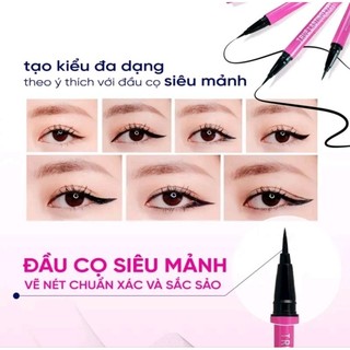 VIẾT KẺ MÍ MẮT MIRA Màu mực đen tuyền suốt 24h, không lem, dễ tẩy trang B538