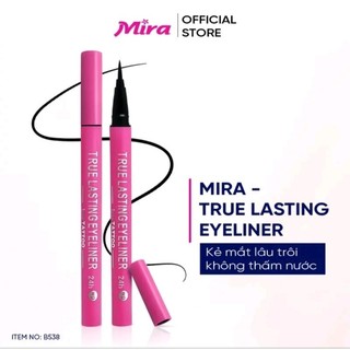 VIẾT KẺ MÍ MẮT MIRA Màu mực đen tuyền suốt 24h, không lem, dễ tẩy trang B538
