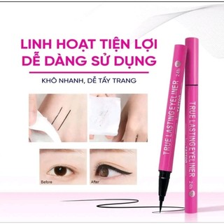 VIẾT KẺ MÍ MẮT MIRA Màu mực đen tuyền suốt 24h, không lem, dễ tẩy trang B538