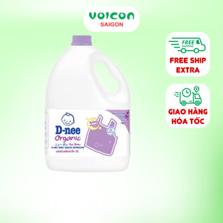 Nước giặt Dnee chính hãng 3 L có 4 màu tím, hồng, xanh, xanh lá, an toàn cho làn da bé