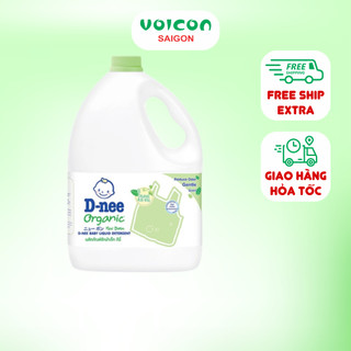 Nước giặt Dnee chính hãng 3 L có 4 màu tím, hồng, xanh, xanh lá, an toàn cho làn da bé