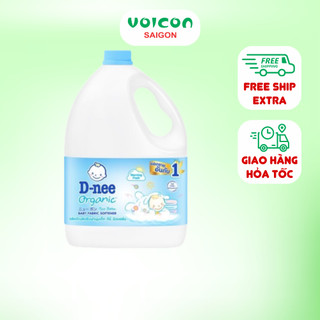 Nước giặt Dnee chính hãng 3 L có 4 màu tím, hồng, xanh, xanh lá, an toàn cho làn da bé