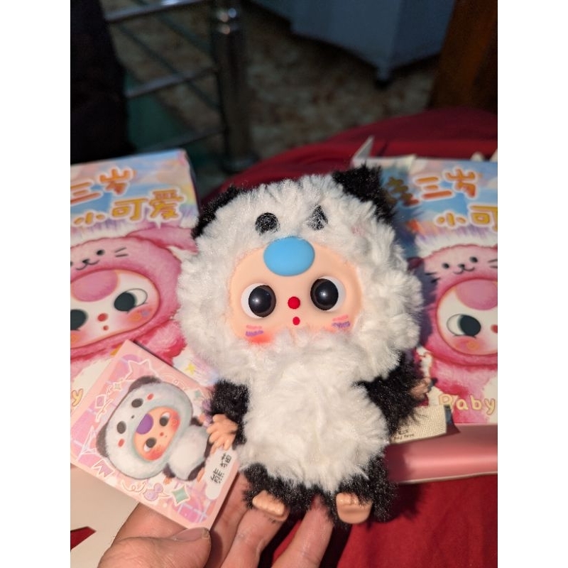 Baby three Macaron mini 3個 Baby Three Macaron Monsters Series Blind Box 娃三岁马卡龙小