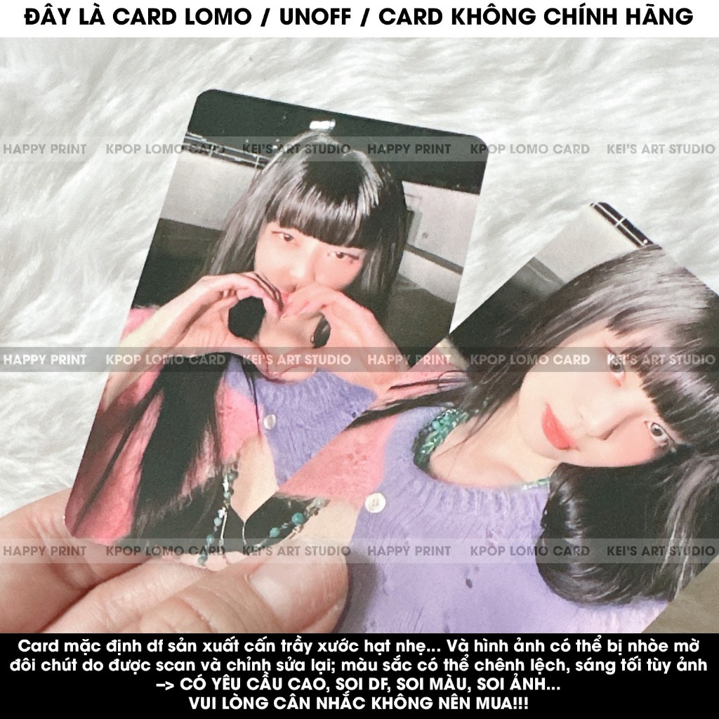 [CARD LOMO MUA 3 TẶNG 1] Thẻ ảnh Jennie Mantra solo, photocard Jen, card Jen, Jen tím, Jen áo ngủ