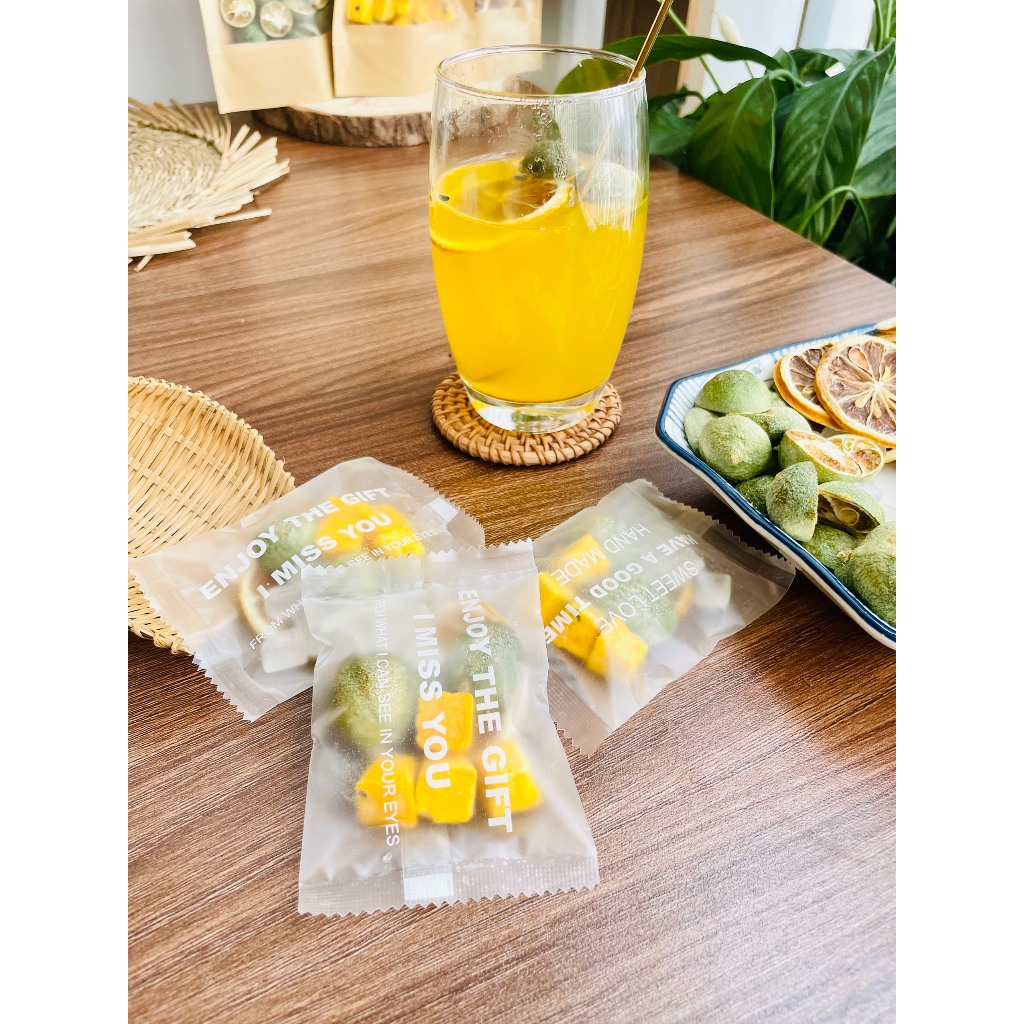 Hộp 15 - 30 Gói Trà chanh dây kim quất Trà vitamin c giúp trắng da, detox, giải khát, giảm cân