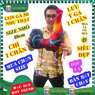 Thú Bông Gà Trống 3D Cỡ Đại Phụ Kiện Trang Trí Gấu Bông Gà Trống Món Quà Sinh Nhật Tuyệt Vời MẪU MỚI