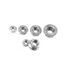 50 cái M4-M16 Đai ốc liền long đen, ecu liền vành Inox304 M4-M16