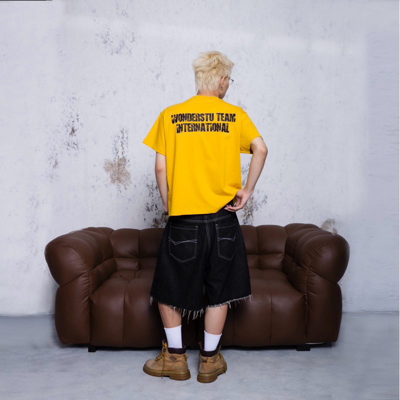 ÁO THUN FORM BOXY "WONDER TEAM" WONDERSTU - UNISEX COTTON 260GSM