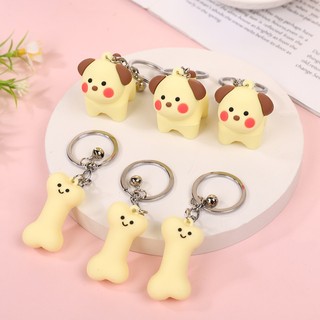 Móc Khóa Cặp Đôi Dễ Thương – Cún Và Khúc Xương, Quà Tặng Người Thương, Phụ Kiện Tình Yêu Cute
