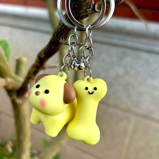 Móc Khóa Cặp Đôi Dễ Thương – Cún Và Khúc Xương, Quà Tặng Người Thương, Phụ Kiện Tình Yêu Cute