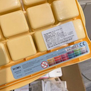 HIMI MIYA - Bộ 12 Màu / 18 Màu Gouache - Màu vẽ ánh Kim loại Metallic 🎨🖼️🖌️ Set Gouache 12 màu x 12ml và 18 màu x 23ml