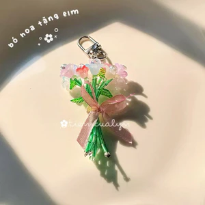 ⋆˚✿˖° Móc khoá “bó hoa tặng elm💐” | ảnh tự chụp 100%.