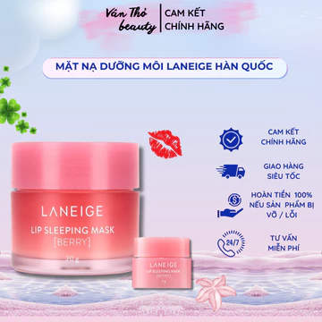 Mặt nạ Dưỡng Môi Laneige 3g/20g, Mặt Nạ Môi Làm Sáng Đường Viền Môi và Giữ Ẩm, Dưỡng Ẩm Môi