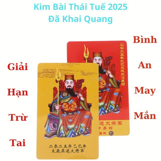 Kim Bài Thái Tuế Bản Đặc Biệt Năm 2026 - Hóa Giải Cho Tuổi Phạm Thái Tuế Cho Tuổi Tý Ngọ Mão Sửu