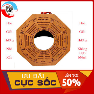Gương Bát Quái Gỗ Đào Cầu Lồi Pháp Bảo Tịch Tà - Hóa Sát Hàng Đầu – Cho Ngôi Nhà Luôn Vượng Khí