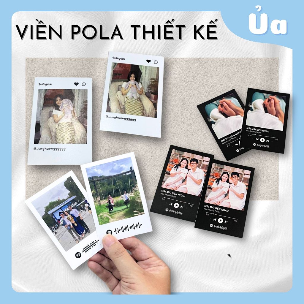 In ảnh 6x9 spotify pola và nhiều mẫu viền thiết kế khác nhau in theo yêu cầu
