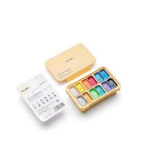 HIMI MIYA - Bộ Đặc biệt 6 Màu / 12 Màu Gouache - Màu vẽ Dạ Quang hoặc Ánh Kim loại Metallic 🎨🖼️🖌️ Set Gouache Mini 6/12