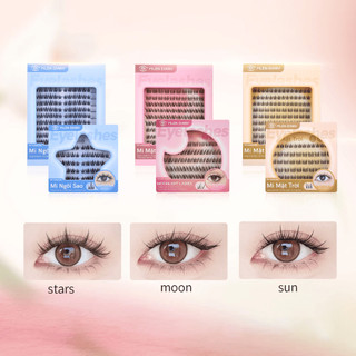 [Y293] Mi Giả MLEN DIARY - GALAXY SUN,MOON,STAR - Trời, Trăng, Sao - Mi Cụm Mềm Mại Giúp Mắt To Có Thể Tái Sử Dụng
