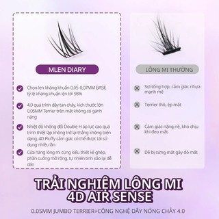 [Y294] Mi Giả MLEN DIARY - |VER 2| SUN FLOWER Hoa Hướng Dương - DIY INDIVIDUAL LASHES - Tạo Hiệu Ứng Mắt To Tự Nhiên